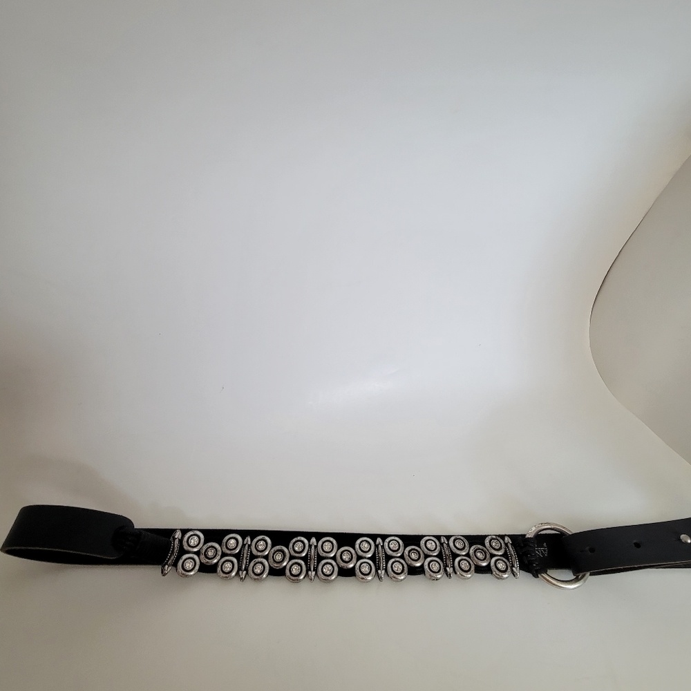 Antoniazzi Firenze Womens Genuine Black Leather Boho BeltSize XL